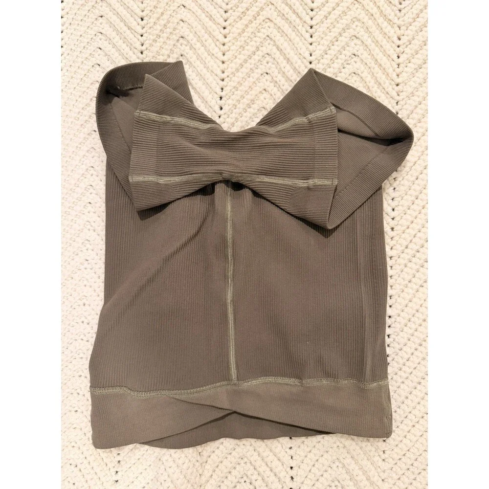 Free People Movement Free Throw Shorts Army Green Size Large NWOT